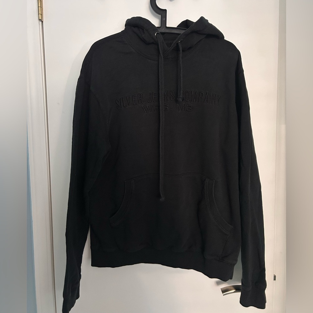 Silver Jeans Black Hoodie